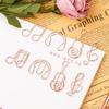 50Pcs Mini Paper Clip Music Note Shaped Paper Clip Home Office Note Paper Clips