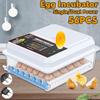 56 Eggs Fully Automatic Hatching Machine Incubator Farmer Chicken Brooder Hatcher with Automatic Turner Smart Control 220V