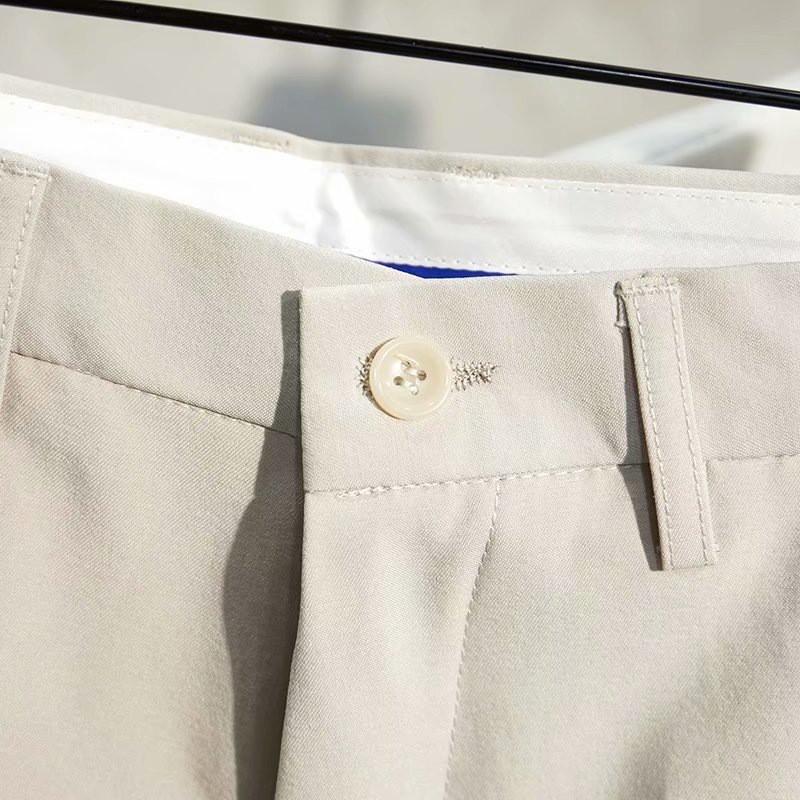 Herren Slim Fit Gerade Geschnittene Chino-Shorts Lässige Hose Mit Knitterfestigkeit