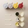 Dustproof Glass Spice Bottle Moisture-proof Spice Sorting Bottle 2 In 1 Salt Container  Kitchen