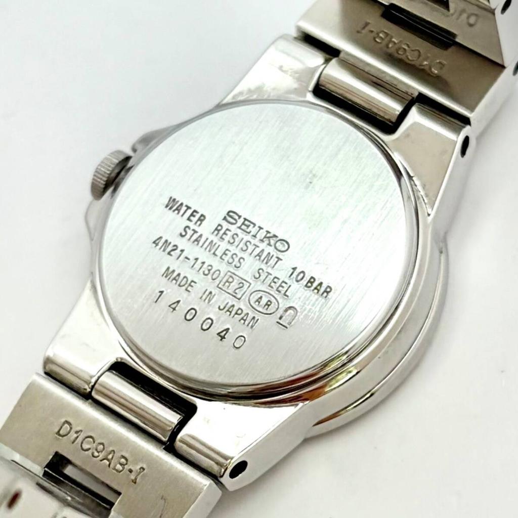 SEIKO LK Lukia 140040 [New Battery] Women's Watch, Silver/Pink, 4N21-1130