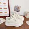 Height-increasing platform white shoes women's new niche casual bread shoes versatile fashion student board shoes