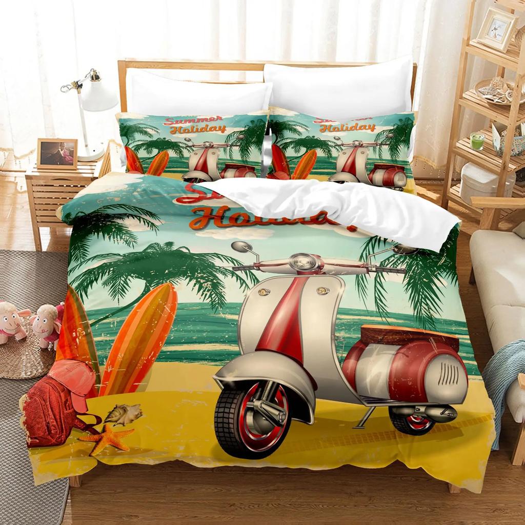 Comforter Retro Cars Bed Comforter Set 3D Print Super Cool Series Sports Cars Duvet& For Boy Men Teen Bedding Set Luxury