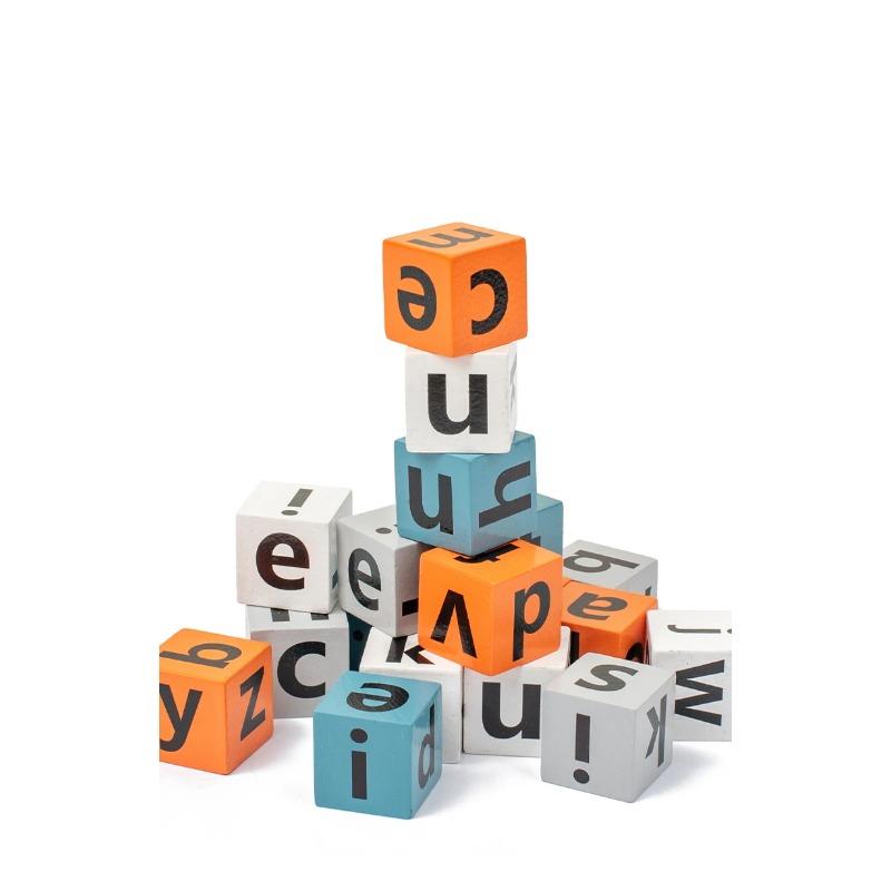 Wooden Spell Word Montessori Toy Letter Cognitive Challenge Memory Arithmetic Number Learning Educational Toy for Children