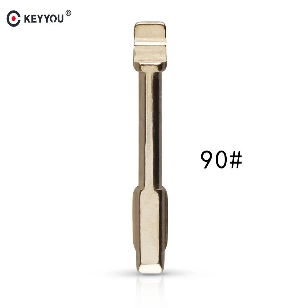 KEYYOU NO. 90 Car Remote Key Blade For Ford Mondeo Modified Flip Remote Key Shell Blade Repacemet FO21 Key Blade Free Cutting
