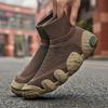 Outdoor Men Short Boots Designer Soft Casual Sneakers Breathbale Mens Socks Shoes Slip-On Flat Lightweight Walking Sport Shoes