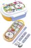 Skater Trio Set of and Fork from The Battle Cats for Made In Chopsticks, Spoon, 23, Kids, Antibacterial, Japan, TACC2AG-A