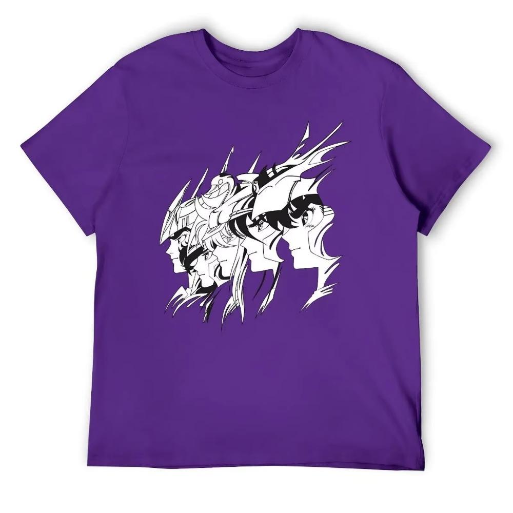 Crewneck Saint Seiya Bronze Knights For Sale T-shirt Sports Tees Novelty Geeky Fitness Eur Size