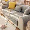 Sofa Cushion Four Seasons Universal Cotton Living Room Pure Cotton Simple Modern High-End Sofa Cover Cover Cloth Thickened
