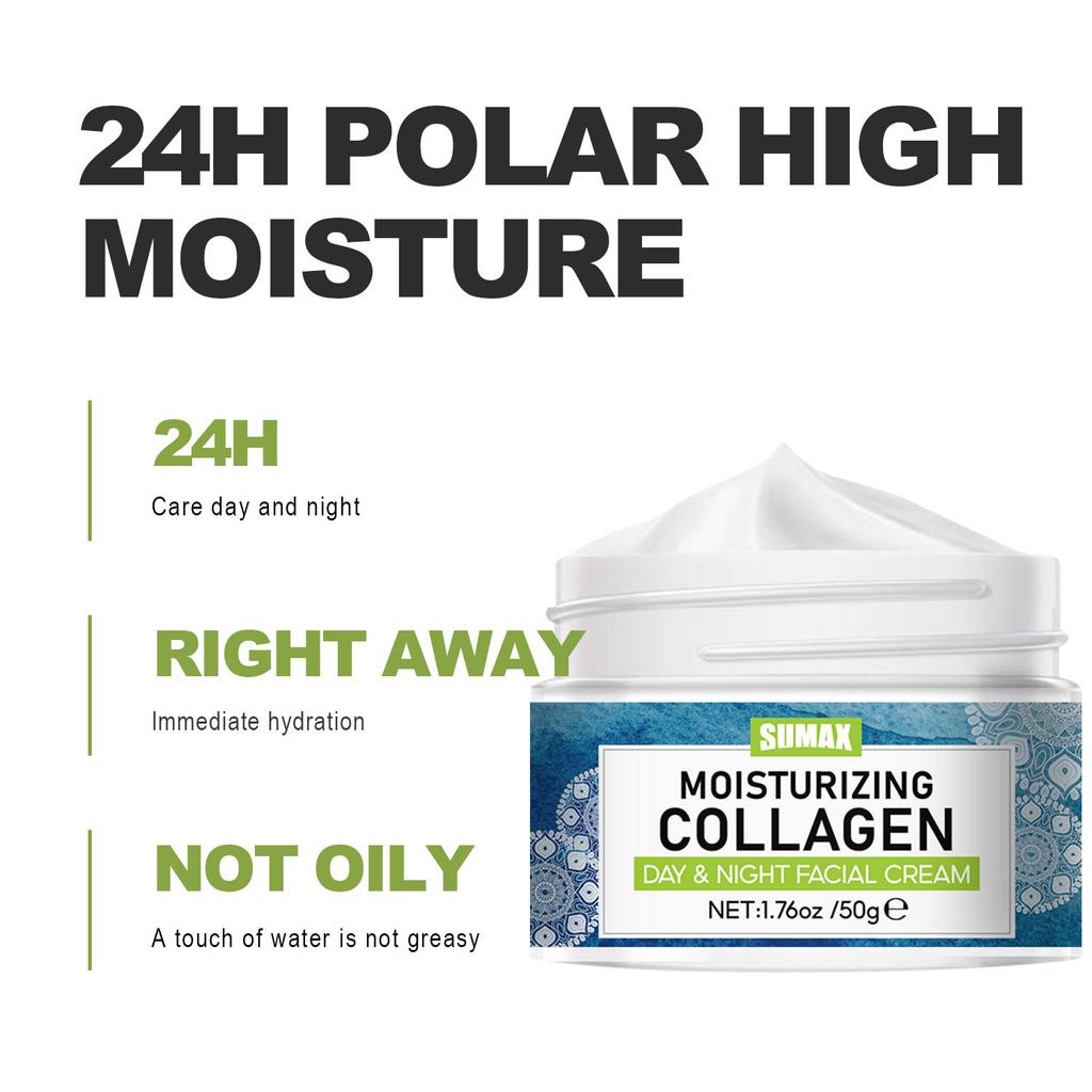 50g Collagen Replenishing Face Cream Mooth Delicate Radiant and Translucent Rapid Absorption of Skin Retinol Anti Aging Serum