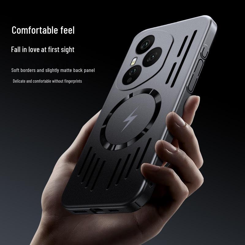 Honor 400 Magnetic Full Coverage Phone Case - Metallic Finish for Men and Women