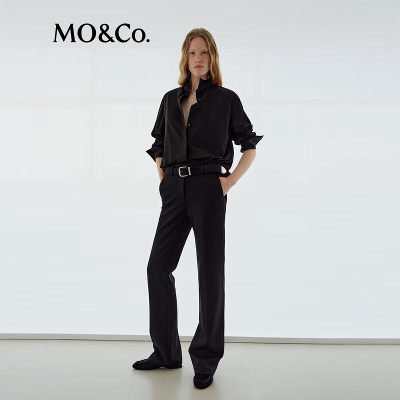 MO&Co. NOIR Series Poplin Cotton Shirt S