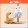 Compact Cuddly Seal Plush Key Holder Cute Sea Lion Stuffed Doll Yellow Seal