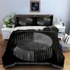 Striped abstract semicircles Bedding Duvet cover sets Duvet covers Pillowcases gifts (1 * Duvet Cover 2 * Pillowcases, without duvet insert)