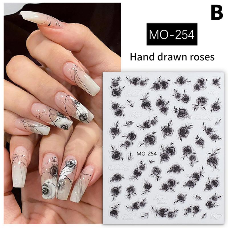 

Роза Наклейки для Ногтей Украшение Стереоскопические Самоклеящиеся Аксессуары для Ногтей Роспись Ногтей Ногтевой Салон Мастера Ногтевого Сервиса