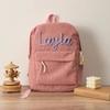 Handmade Name Childrens School Bag