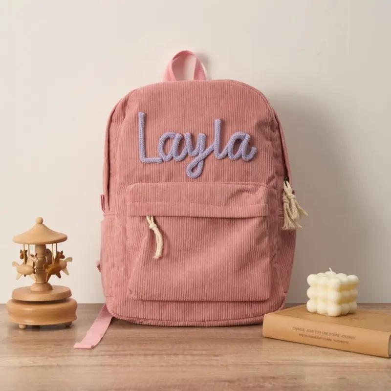 Handmade Name Childrens School Bag