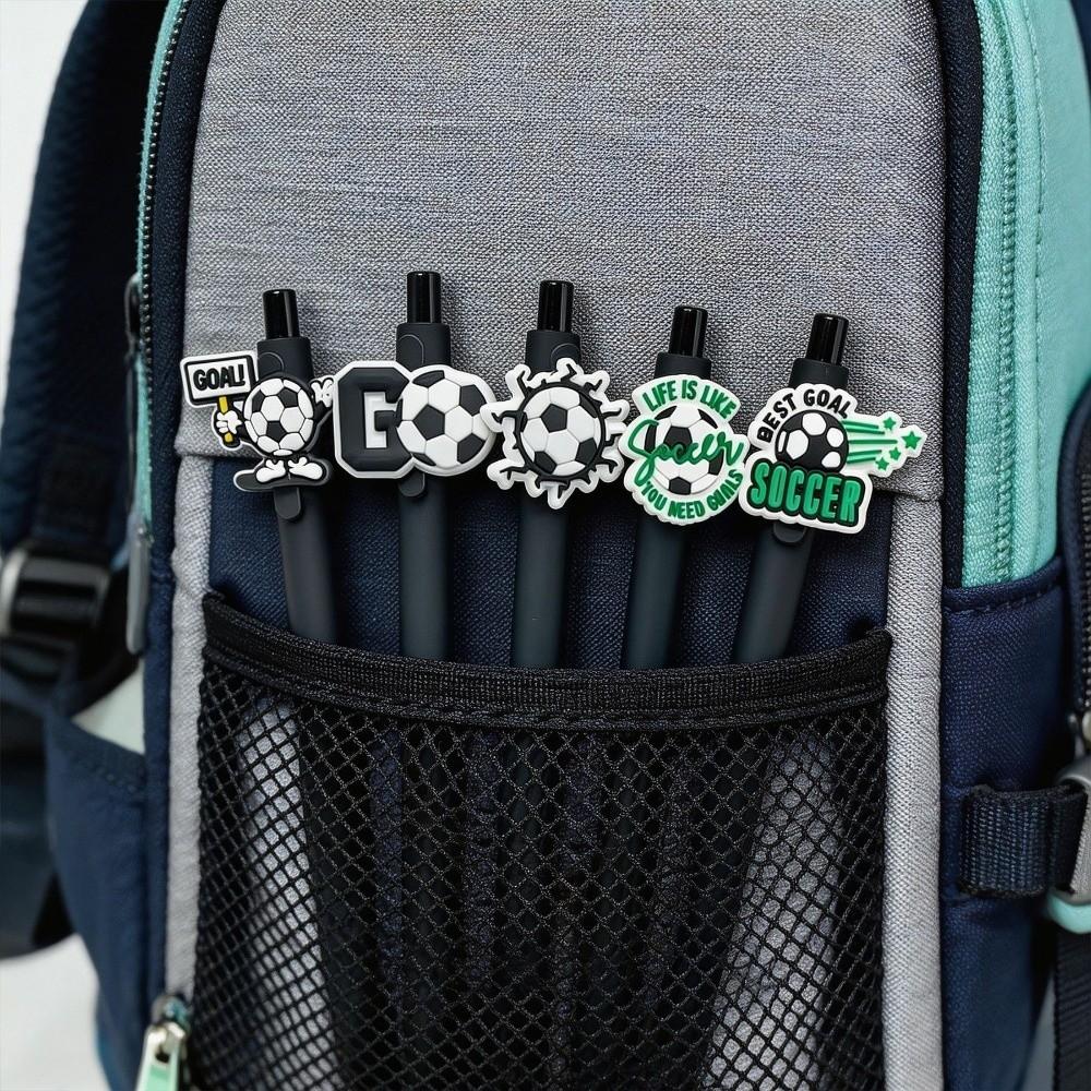 10pcs Random Patterns Football Style Pens Creative Gel Pen Soccer Themed Pens Students