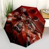 1pc Resident Evil Automatic Opening/Closing Umbrella with Convenient Three-Fold Design, 8 Iron Ribs - for Outdoor Daily Use, Travel A06