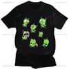 Lustiges Invader Zim Invader Gir Grafik T-Shirt Bild Männer Frauen Baumwolle Camisetas Cartoon Retro Baumwoll-Tees Liebliche Streetwear Oberteile