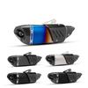 Universal Motorcycle Exhaust Pipe for Z900, R3, MT07, Z400, 450SR, K11 Models with Round Tail Tip