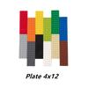 15 STÜCK PLATTE 4x12 Kompatibel mit 3029 Selbstverriegelnde Steine Bausteine Spielzeug Zubehör