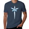 (Blue Shadow) Killer Frost Snowflake Tshirt Basic Solid Tee For Daily Use