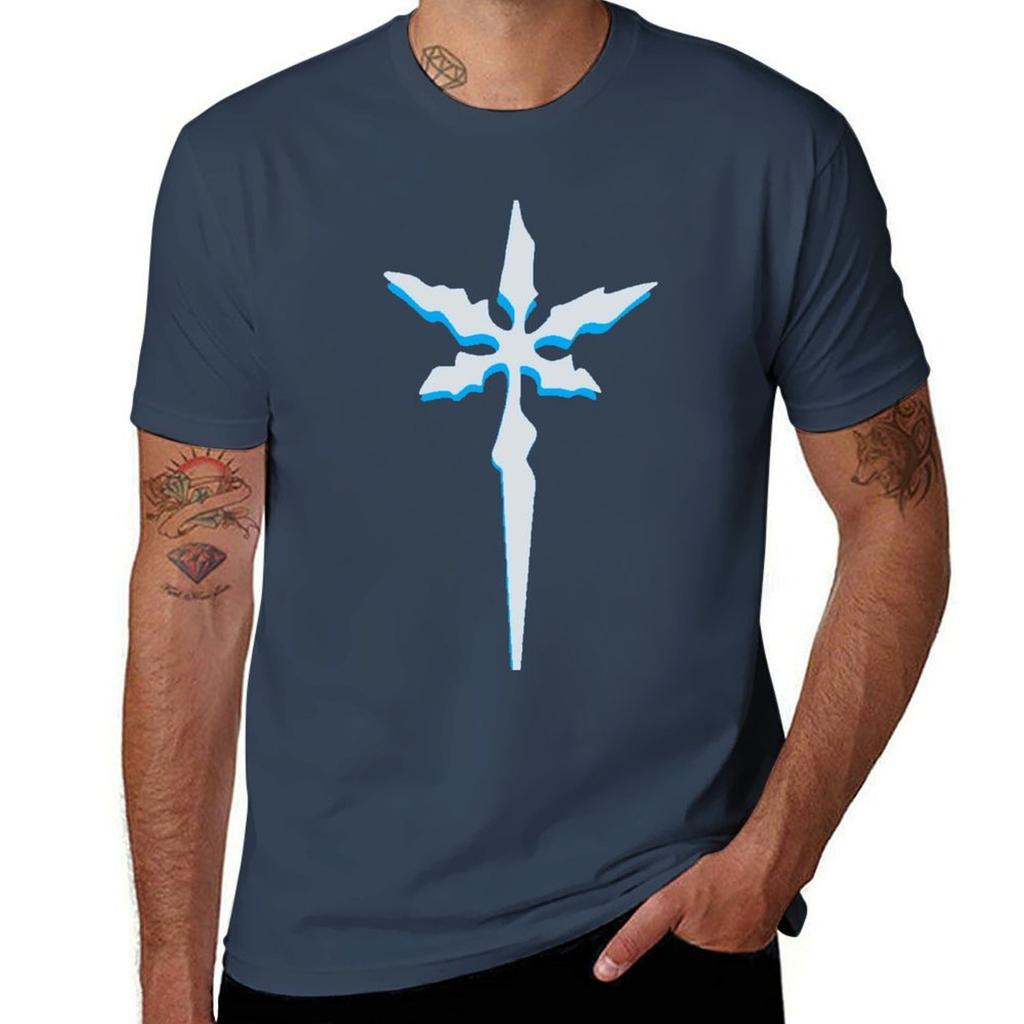 (Blue Shadow) Killer Frost Snowflake Tshirt Basic Solid Tee For Daily Use