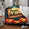 1pc Halloween Decorations Blanket, Lightweight Flannel Throw For Sofa, Bed, Travel, Camping, Livingroom, Office, Couch, Chair, And Bed,