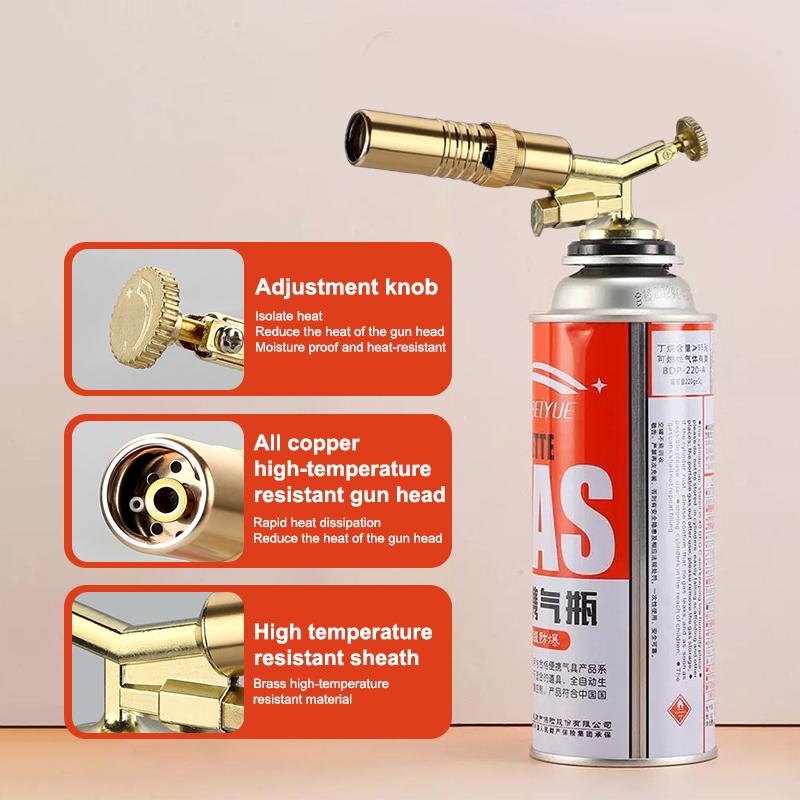 /Portable Welding Gas Torch Flame Nozzle Butane Burner Outdoor Camp BBQ Lighter Flamethrower Kitchen Supplies Welding Equipment