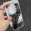 Half Lace Phone Case For Iphone 15 Pro Max 14 Plus 17 16 13 12 11 17Air 17E 16E Coque Funda Phone Cover Modern Metal Photo Frame