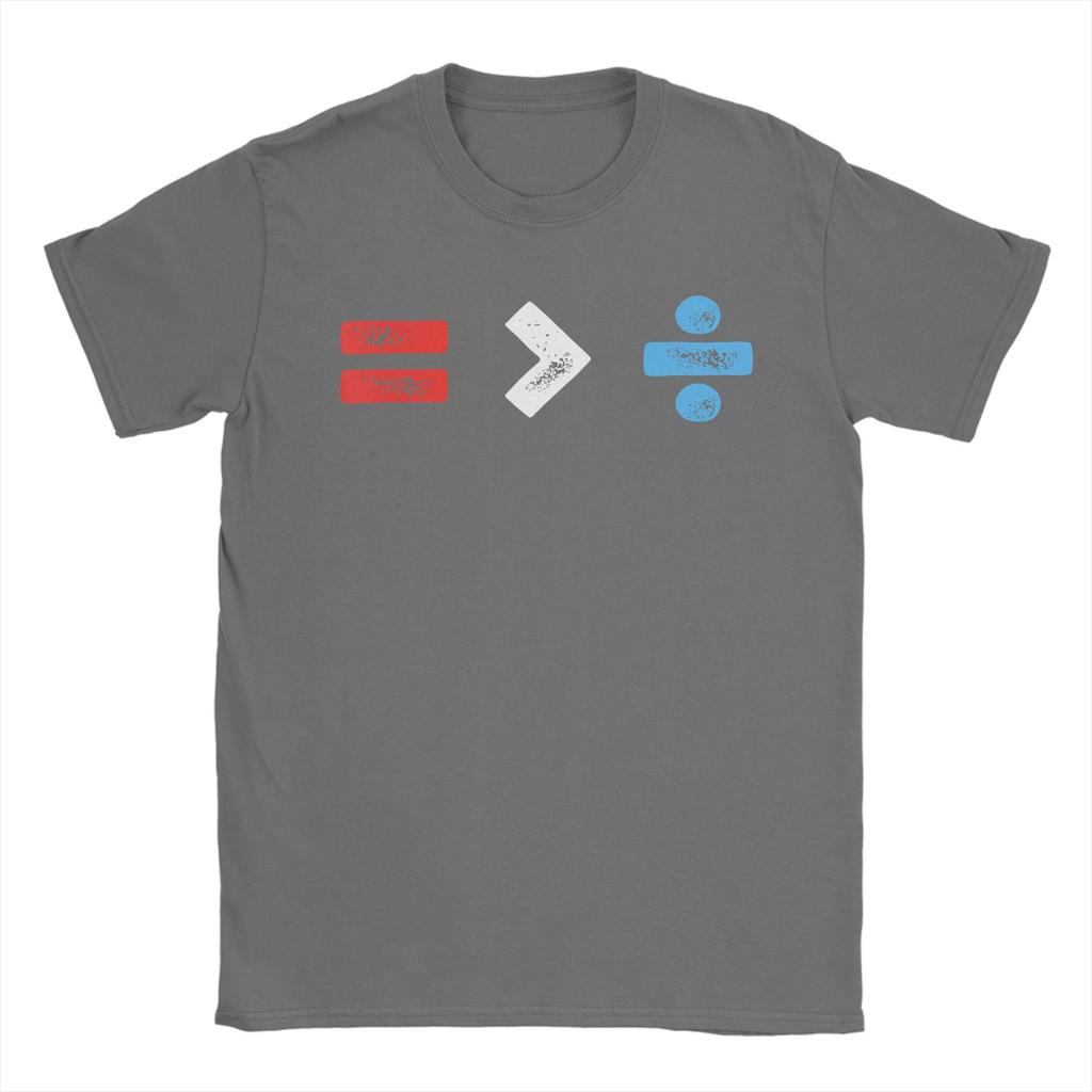 Mens Equality is Greater Than Division Black History Month T Shirt 100 Cotton Clothes Short Sleeve Tee Plus Size TShirts