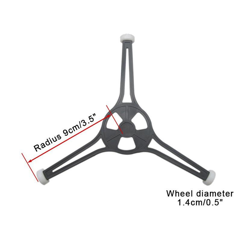 Replacement 3 Arms Microwave Oven Turntable Plate Holer Rack Glass Roller Guide For Microwave Parts Flat Glass Plate