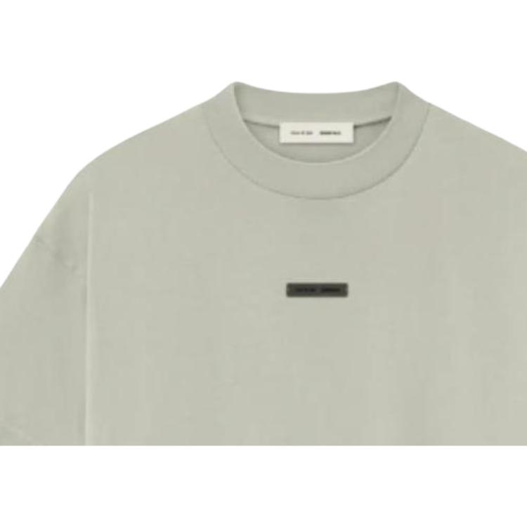Fear of God Essentials Classic Short-Sleeve Tee Abbey Stone Men Tops Grey 125SP254196F