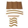 Elevated Cat Hammock Bed Removable Washable Wooden Rattan Mat Breathable Raised Pet Cot for Cats Small Dogs