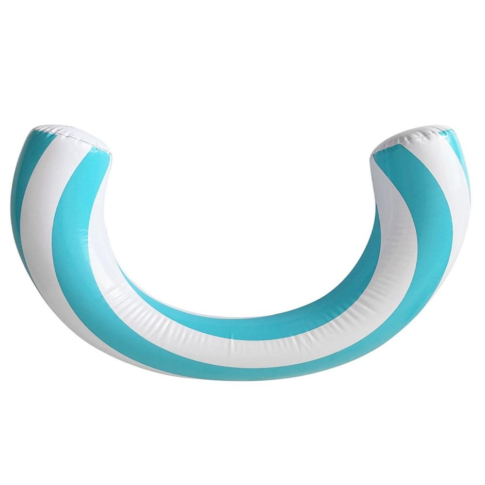 U-Shaped Inflatable Swimming Ring Arch Shape Swimming Pool Float Swim Buoyancy Stick  Swimming Pool синий