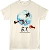 E.T. T Shirt for Men & Women Movie Poster Natural Short Sleeve Graphic Tee - 80s Vintage Style Tshirt