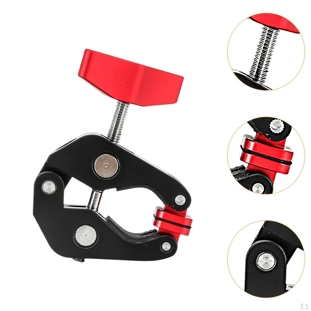 Super Clamp Studio Accessory Multipurpose W/1/4'' and 3/8'' Thread Mic Mount Desk Clip for