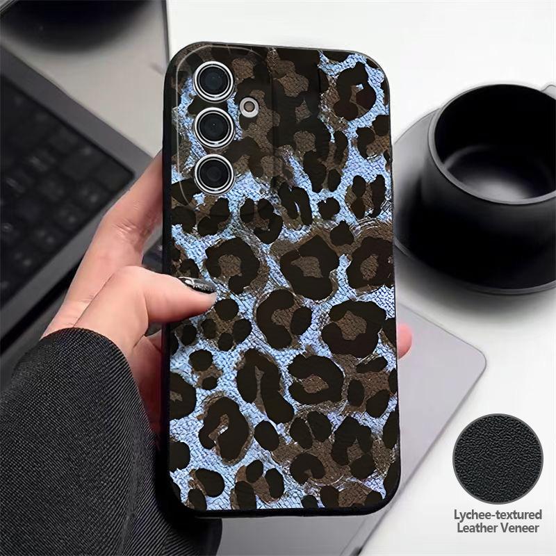 Luipaardprint Hoesje Voor Samsung A18 A57 A37 A17 A56 A36 A26 A16 A55 A35 A25 A15 A54 S21 FE S22 S23 S24 Plus S25 S26 Ultra Siliconen Cover