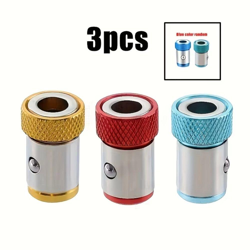 3pcs Magnetic Magnetic Screwdriver Bit Anti-Slip Design Magnetizer Ring  Metal Working