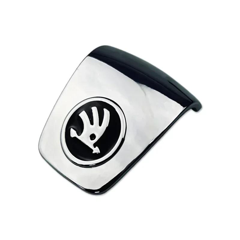 AAAAL1 Car Gear Knob Cap for Skoda Kodiaq Karoq 2 A7 Tour RS Superb Octavia Yeti Fabia Rapid Shift Lever Head Cover Emblem Accessories