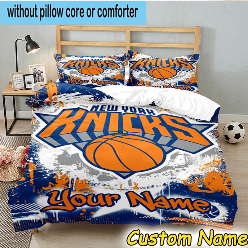 3pcs Custom Name New York Football Bedding Set Includes 1 Duvet Cover & 2 Pillowcases for All Seasons Dormitory Home Decor Christmas gifts