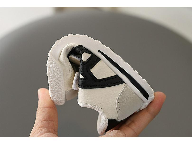 Kids' Stylish Velcro Loafers - Spring/Autumn 2026: Comfy White Shoes for Toddler Girls & Boys