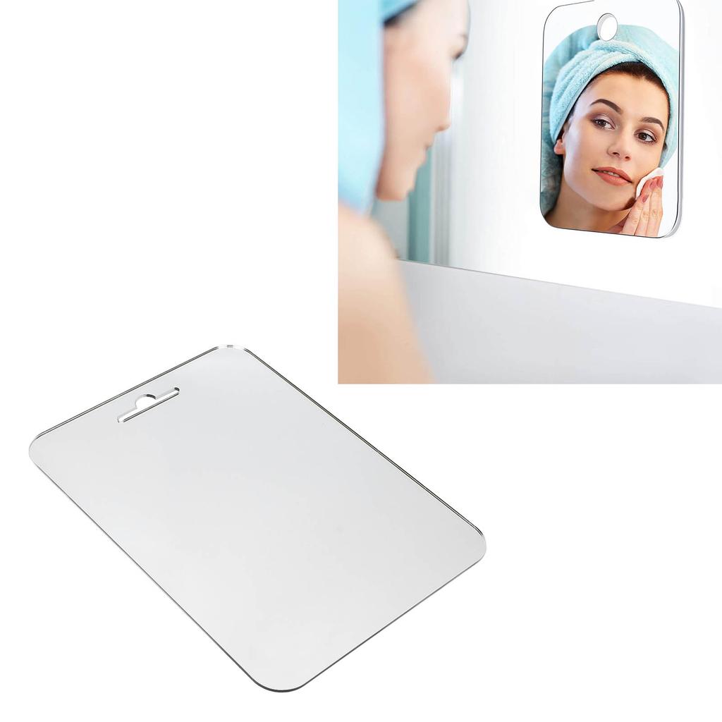 Bathroom Shaving Mirror Bathroom Shower Mirror Large Fogless Shower Mirror Acrylic Shaving Mirror Bathroom Accessories with Hook