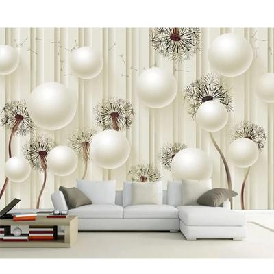 Tapeta 3d Ball Pampeliška Fototapeta Obývací pokoj Ložnice Pozadí 3d Tapeta Home Decor