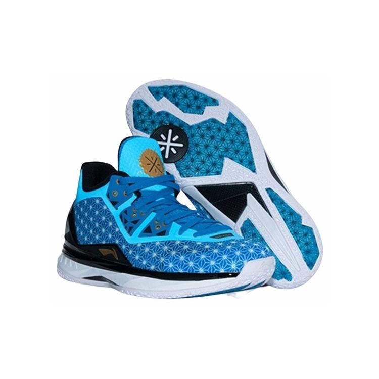 Li Ning WOW 4 Chinese Years, Year Of The Fire Monkey Low top Basketball Shoes Men's Blue Black ABAL037-27