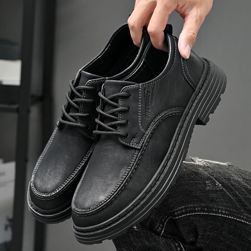 

Классические мужские туфли для свадьбы, кожаные модные деловые туфли, мужские люксовые брендовые мужские оксфорды, обувь на шнуровке, мужские туфли 44 чёрный