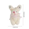 Adorable Rabbit Doll Pendant Accessory Star and Love Heart Pattern Pendant Charm Ornament Perfect for Keychains and Bags