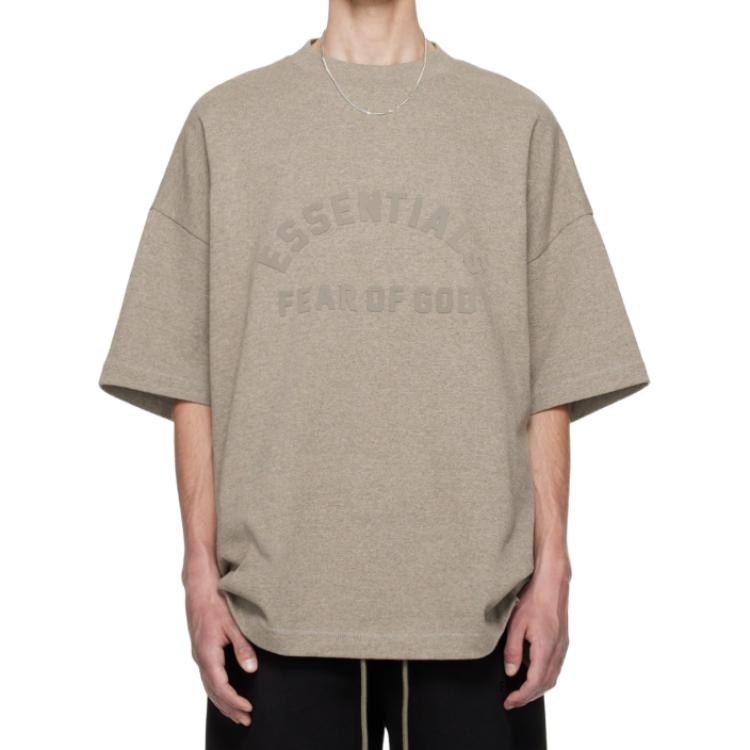 Fear of God Essentials Heavy Short-Sleeve Tee Heather Grey Men Tops 125SU242001F
