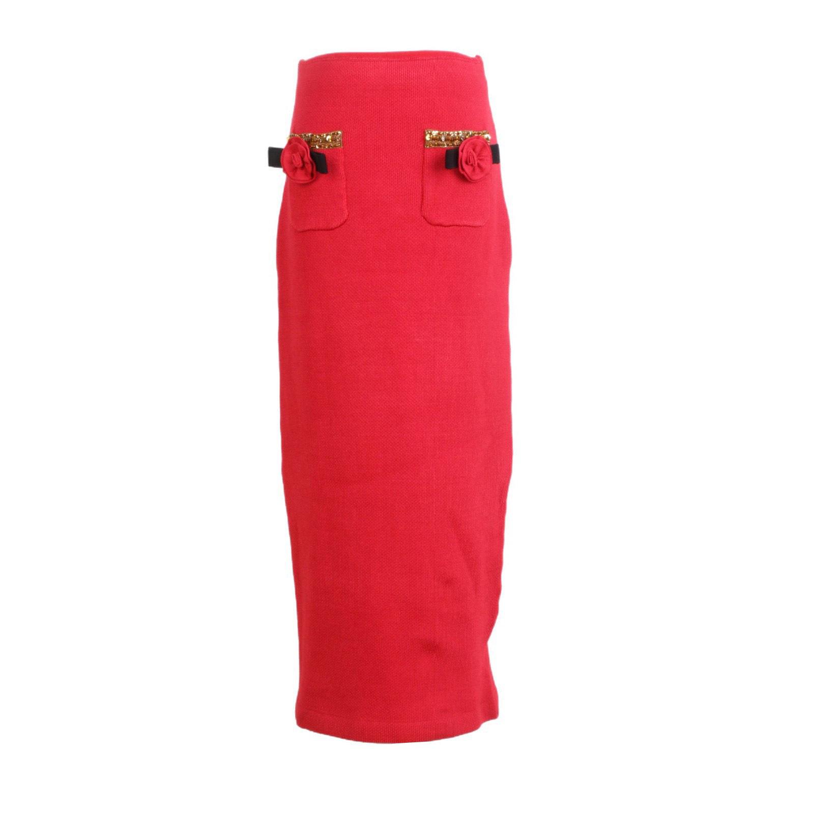 

Женский трикотажный костюм-двойка Осенняя роза - Элегантная короткая юбка с французским шиком Large